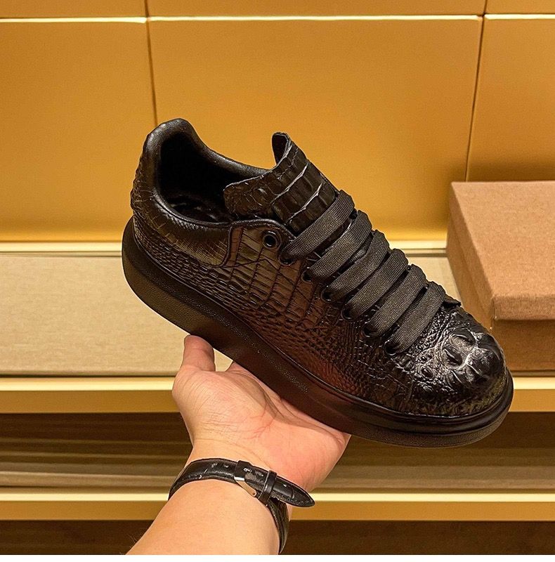 Men'S Shoes Top Brands - 2025 summer crocodile print black men's