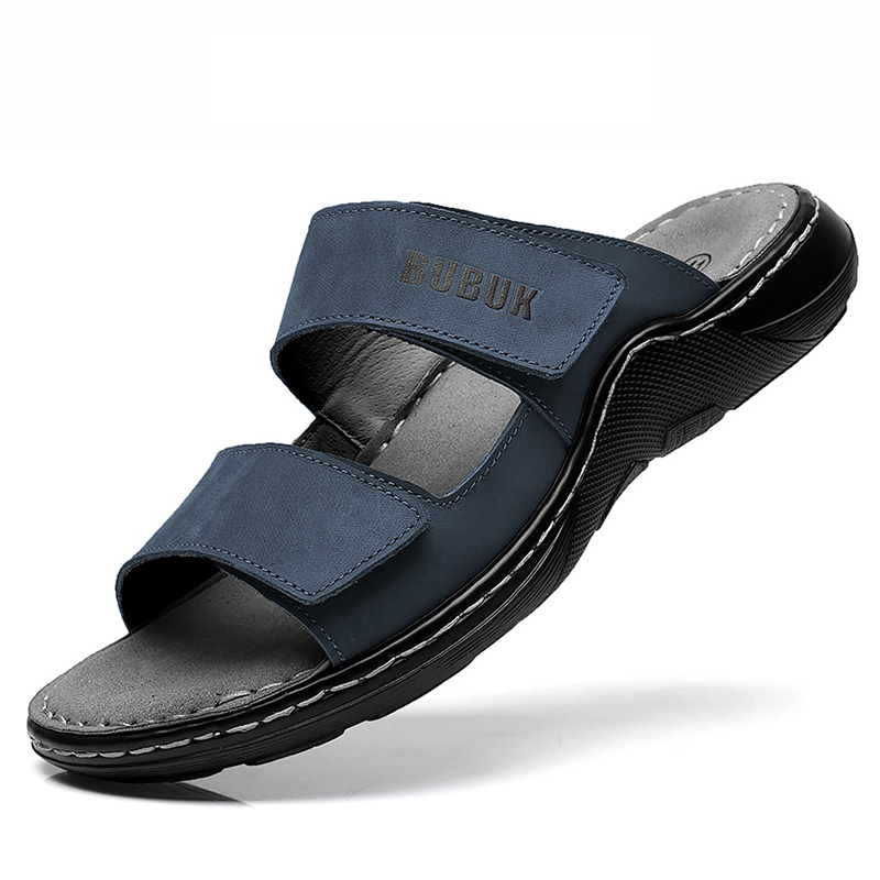 Men'S Shoes Top Brands - First-Layer Cowhide Men's Sports Sandals, Open-Toe