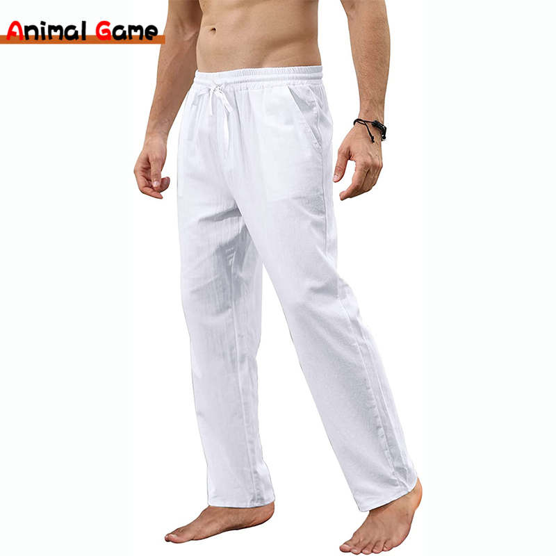 Men Shoes Joggers - New Men's Cotton Linen Pants Loose