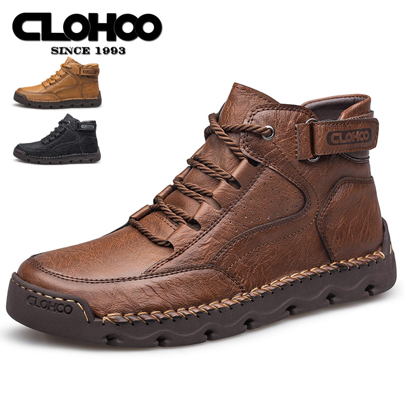 Men'S Shoes Top Brands - CLOHOO Hand-Sewn Men's Shoes Casual Sport