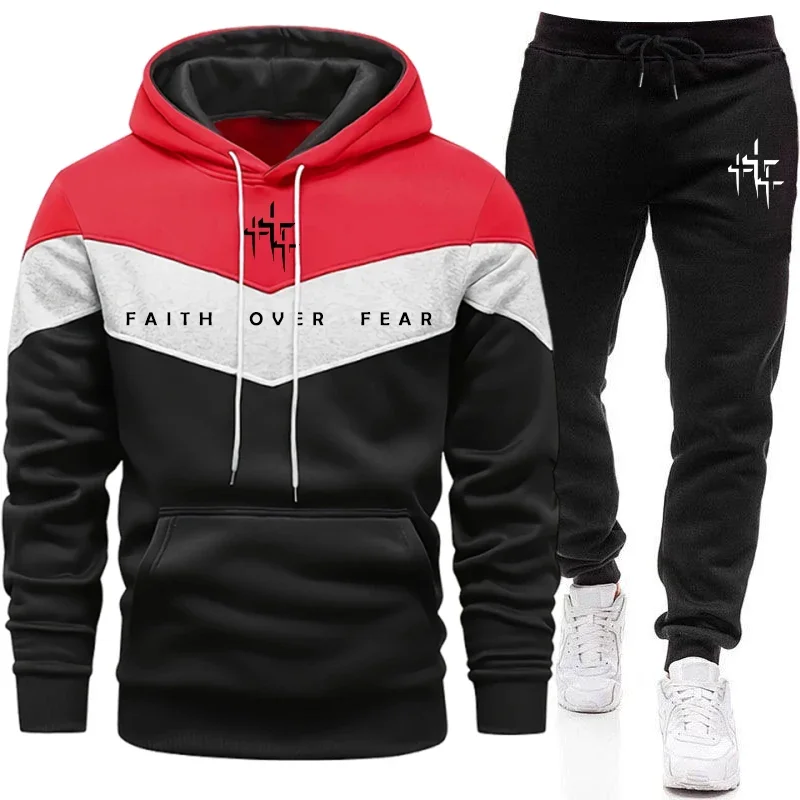 Faith Over Fear Men's Tracksui - огляд і ціна Men Shoes Joggers
