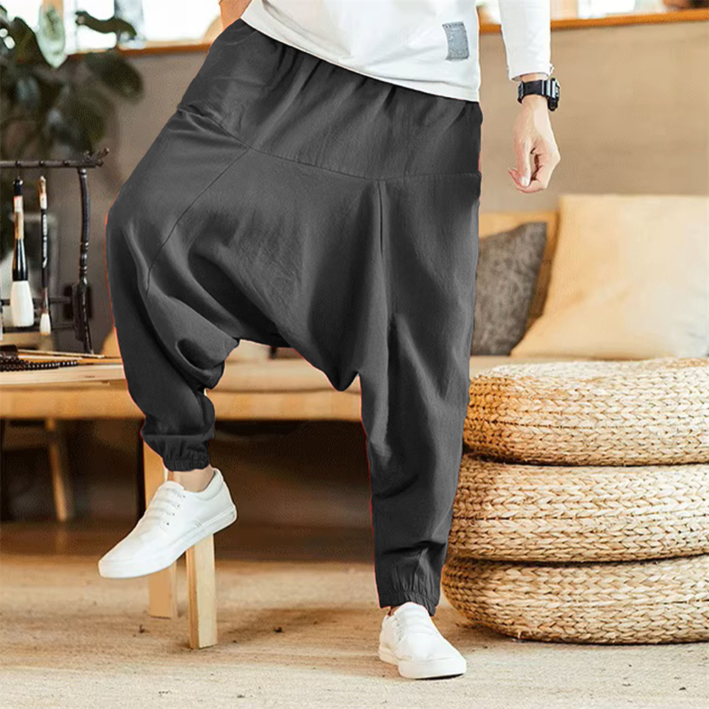 Men Cotton and Linen Pants Har - огляд і ціна Men Shoes Joggers
