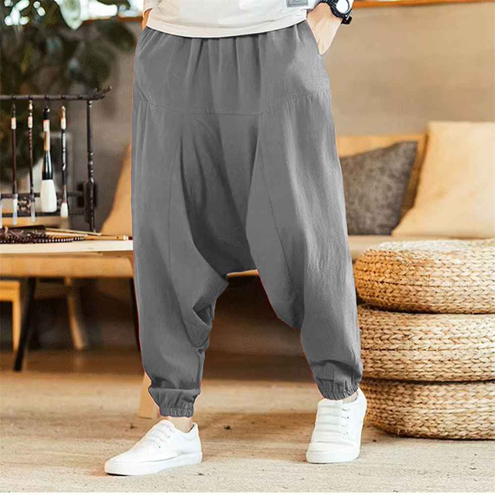 Men Cotton and Linen Pants Har - огляд і ціна Men Shoes Joggers