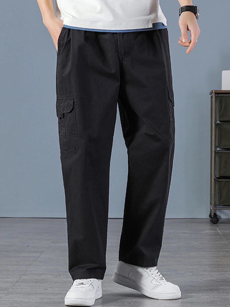 Men's 100% Cotton Straight Bla - огляд і ціна Men Shoes Joggers