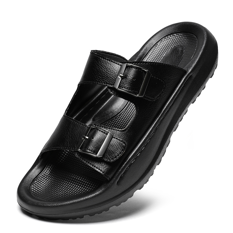 Mens Slip On Sandals Leather S - огляд і ціна Men Shoes Velcro