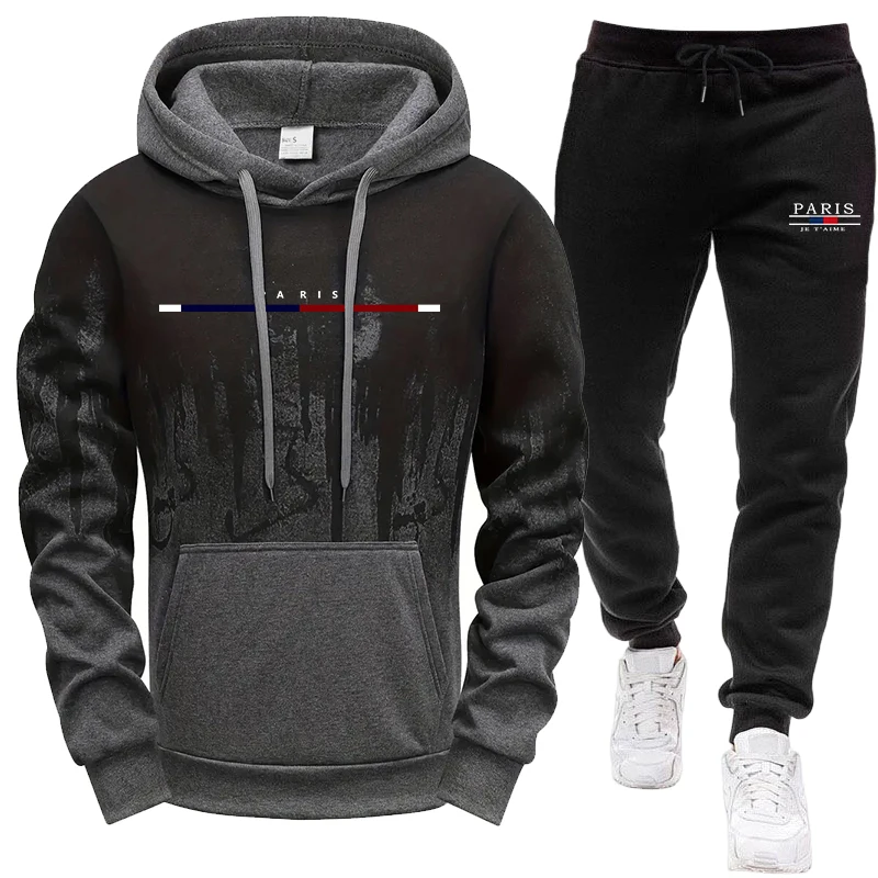 Men's Set/Hoodie/Pants Autumn  - огляд і ціна Men Shoes Joggers