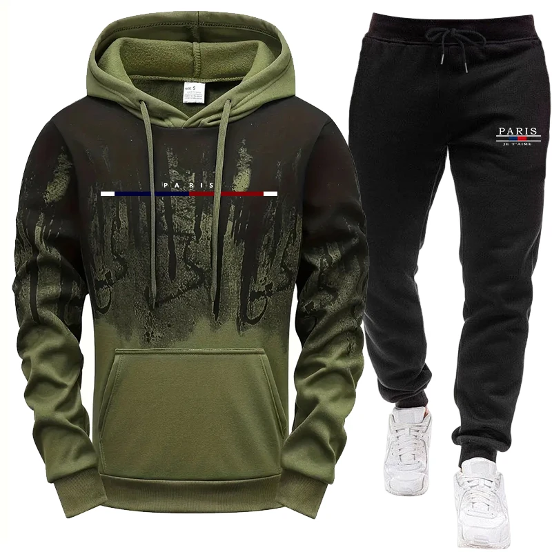 Men's Set/Hoodie/Pants Autumn  - огляд і ціна Men Shoes Joggers