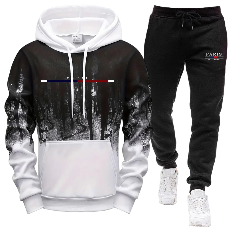 Men's Set/Hoodie/Pants Autumn  - огляд і ціна Men Shoes Joggers