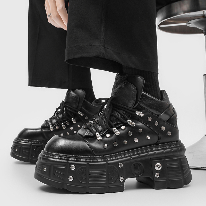 New Gothic Punk Men's Platform - огляд і ціна Men'S Shoes To Increase Height
