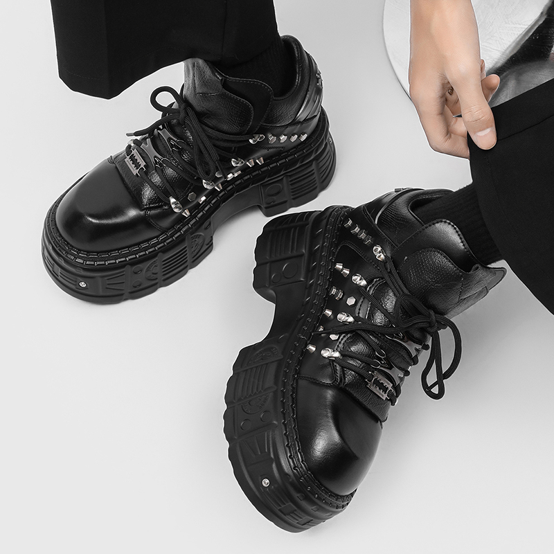 New Gothic Punk Men's Platform - огляд і ціна Men'S Shoes To Increase Height