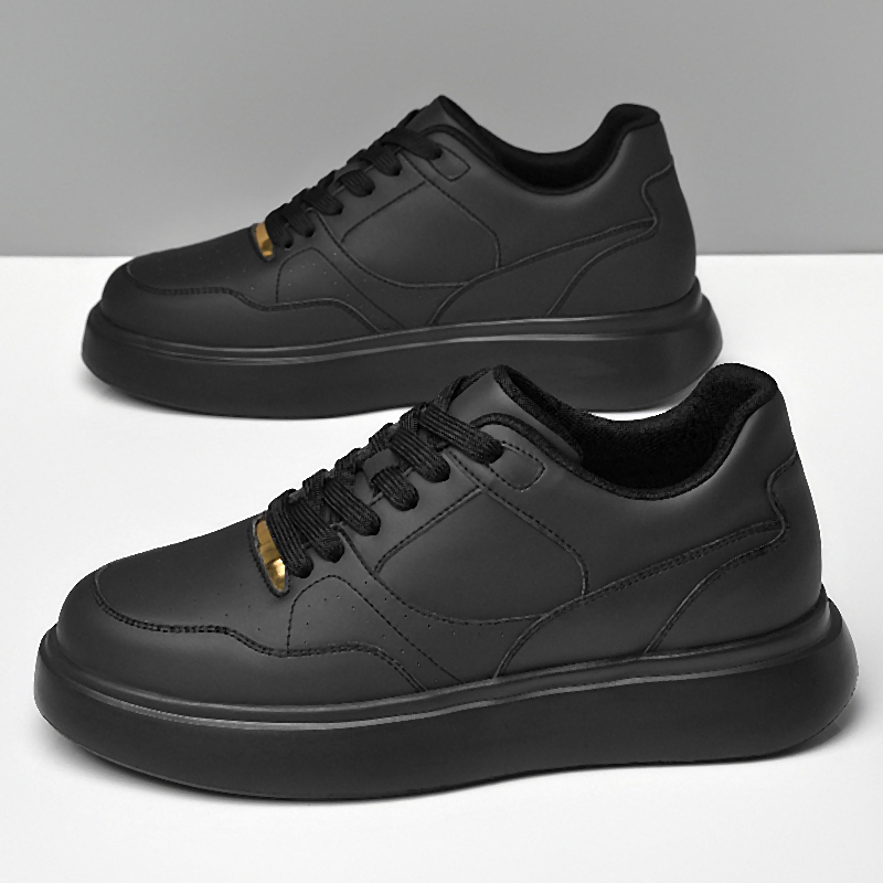 Men Solid Faux Leather Skate S - огляд і ціна Men'S Shoes To Increase Height