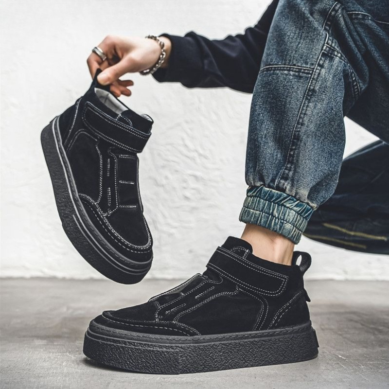 2026 Fashion High Top Velcro S - огляд і ціна Men Shoes Velcro