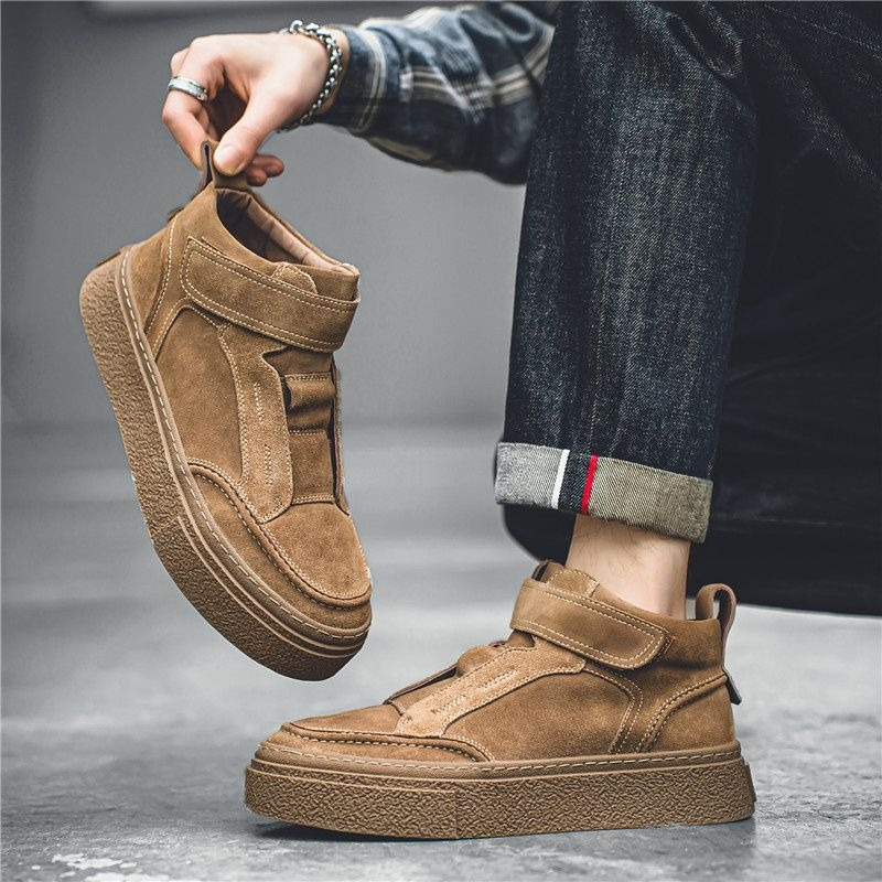 2026 Fashion High Top Velcro S - огляд і ціна Men Shoes Velcro
