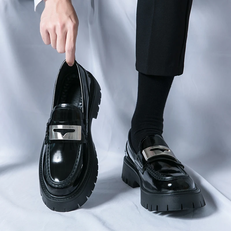Platform New Men's Dress Leath - огляд і ціна Men Shoes Prada