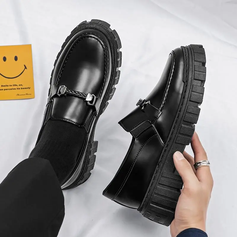 Platform Men's Leather Loafers - огляд і ціна Men Shoes Prada