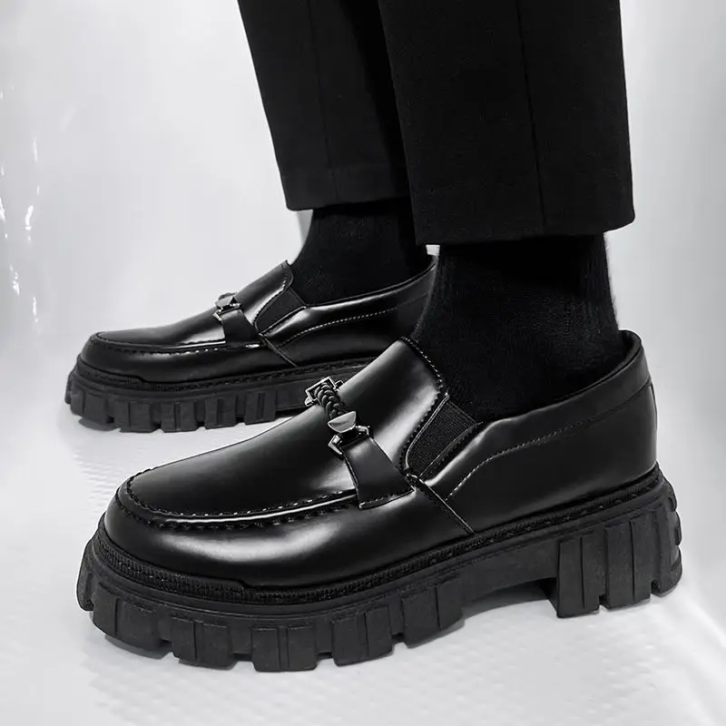 Platform Men's Leather Loafers - огляд і ціна Men Shoes Prada