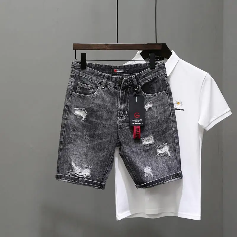 Men's Short Jeans Pants Black  - огляд і ціна Men'S Shoes For Jeans