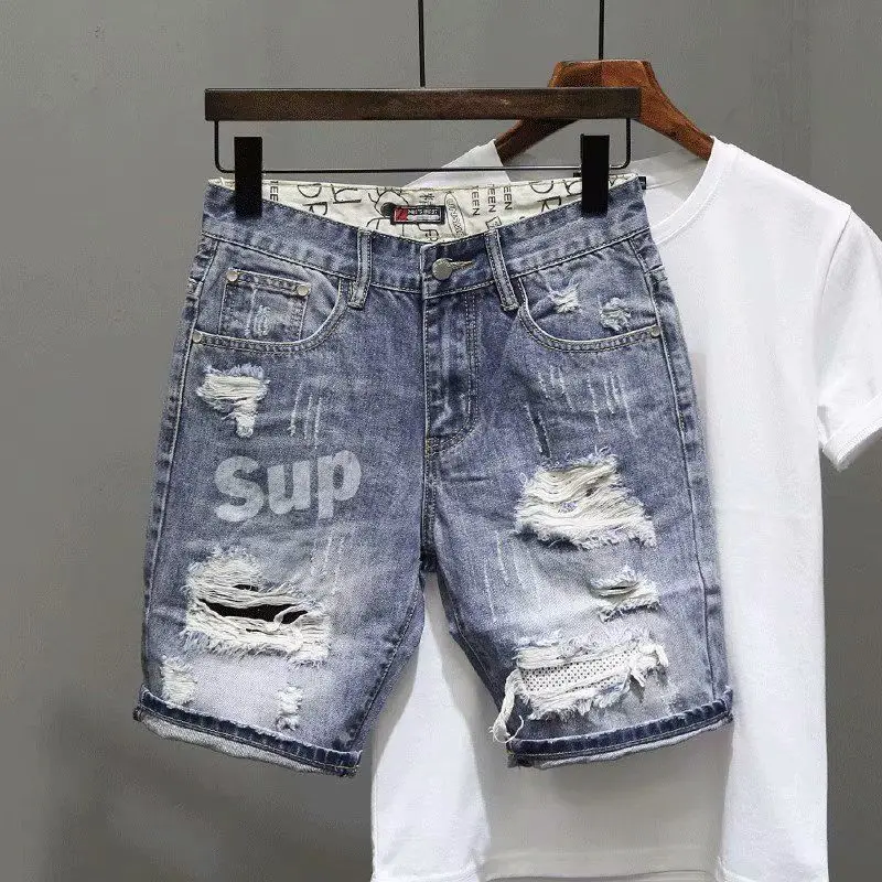 Men's Short Jeans Pants Black  - огляд і ціна Men'S Shoes For Jeans