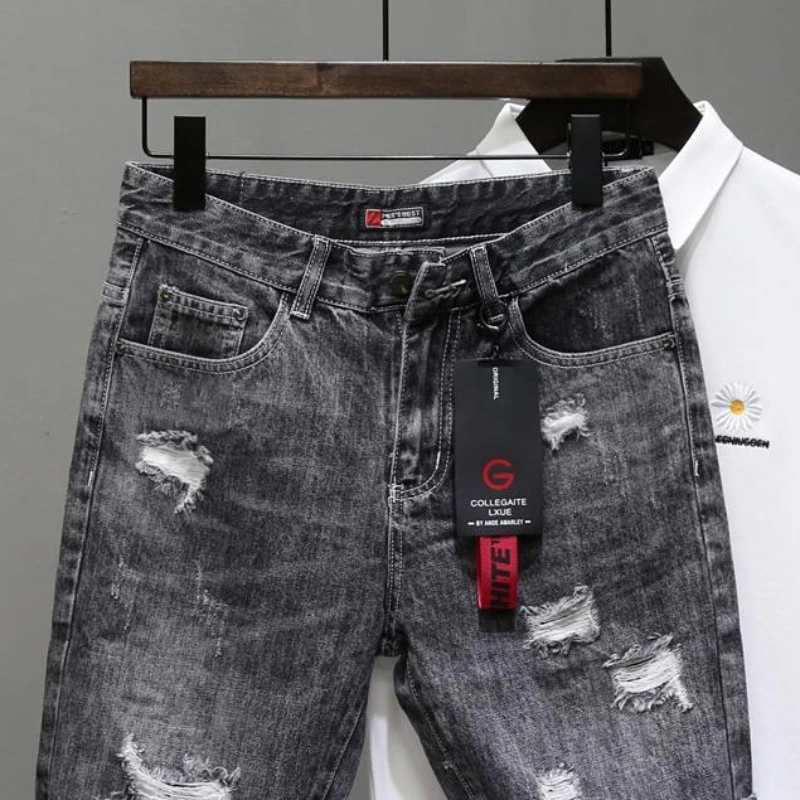 Men's Short Jeans Pants Black  - огляд і ціна Men'S Shoes For Jeans